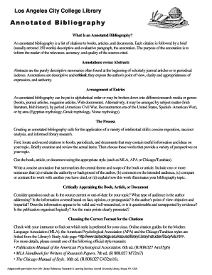 Chicago style annotated bibliography sample image