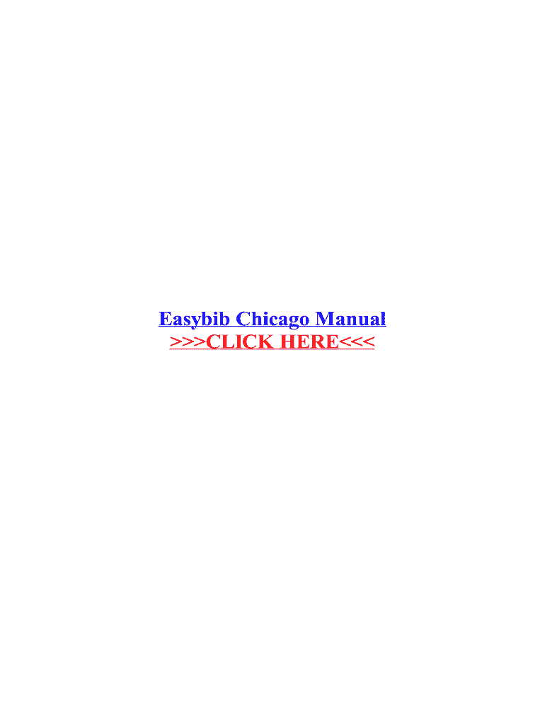 Fillable Online Easybib Chicago Manual Fax Email Print pdfFiller