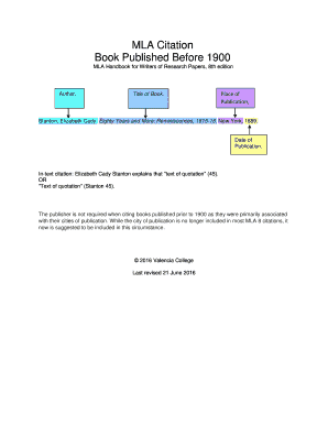 fillable mla 8 citation book edit online print download forms citation for book