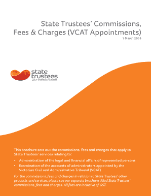 Fees & Charges (VCAT Appointments)