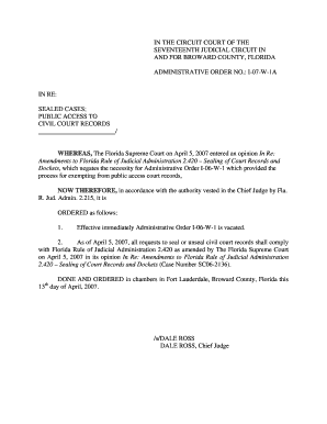 Request To Remove Information From Official Records