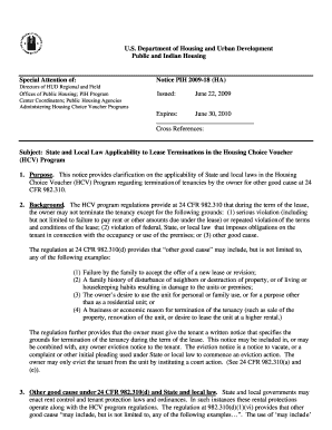 hud termination of tenancy notice - Fill Out, Print ...