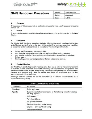 handover document template resigning employee - Fillable & Printable