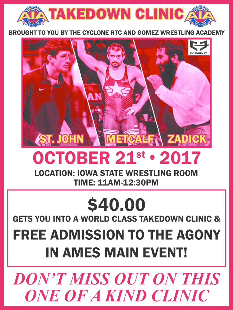 Fillable Online TAKEDOWN CLINIC Fax Email Print pdfFiller