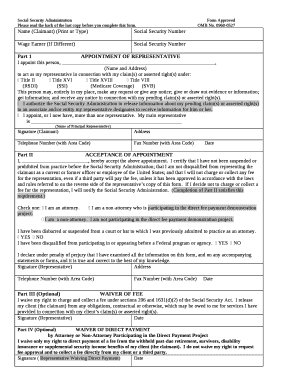 Part 1APPOINTMENT OF REPRESENTATIVE
