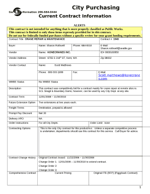 Contract TitleCRANE REPAIR & MAINTENANCE