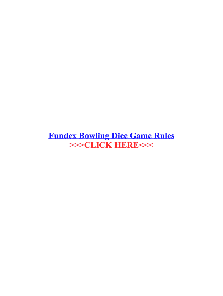 fillable-online-fundex-bowling-dice-game-rules-fax-email-print-pdffiller