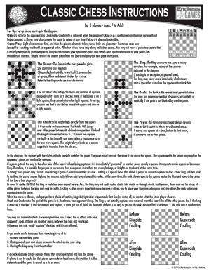 Fillable Online Classic Chess Instructions Fax Email Print - pdfFiller