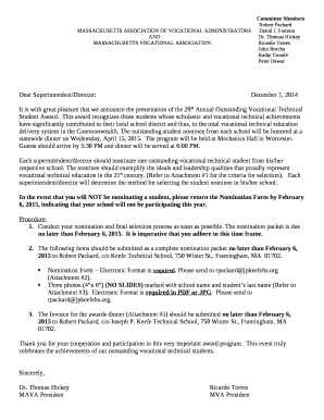 MASSACHUSETTS ASSOCIATION OF VOCATIONAL ADMINISTRATORSDavid J