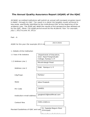All NAAC accredited institutions will submit an annual self-reviewed progress report to NAAC, through its IQAC