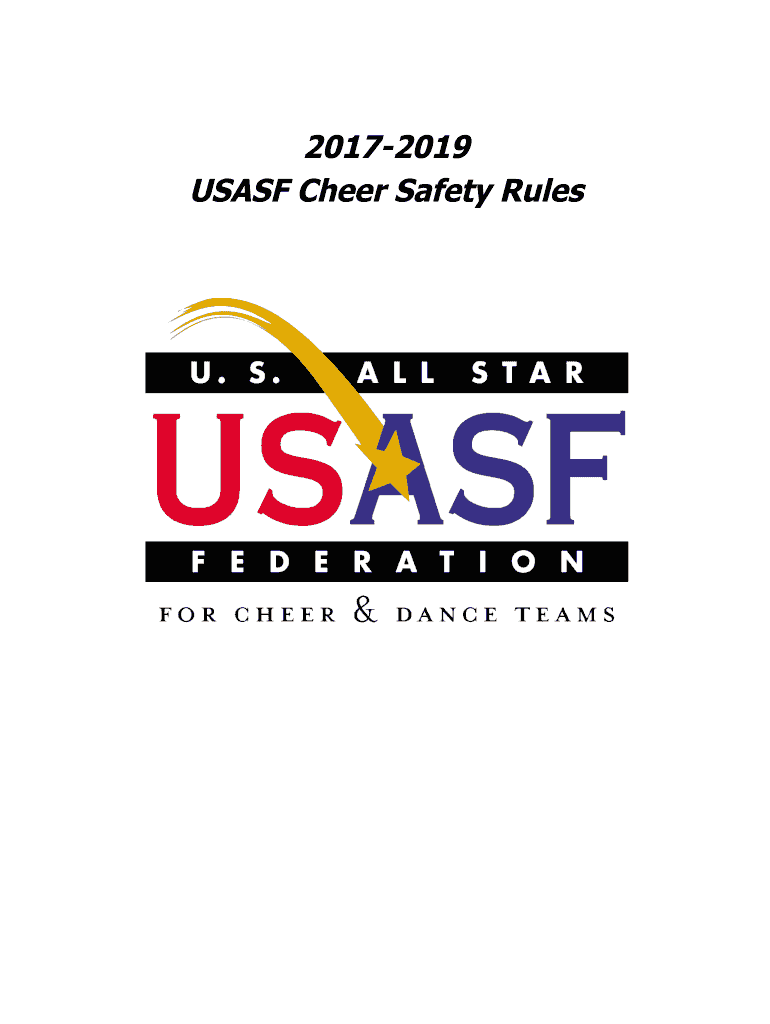 Fillable Online USASF Cheer Safety Rules Fax Email Print pdfFiller
