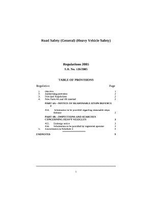 Road Safety (General) (Heavy Vehicle Safety) Regulations 2005