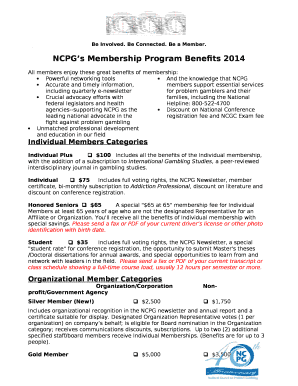 All members enjoy these great benefits of membership: