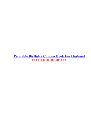 Fillable Online Printable Birthday Coupon Book For Husband Fax Email ...