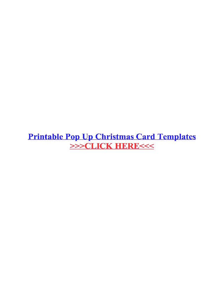Fillable Online Printable Pop Up Christmas Card Templates Fax Email Print - pdfFiller