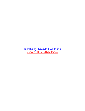 Fillable Online Birthday Ecards For Kids Fax Email Print - pdfFiller