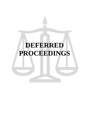 DEFERRED PROCEEDINGS