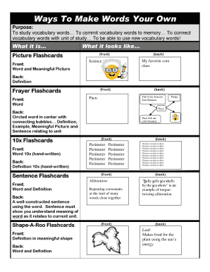 Fillable Online Ways To Make Words Your Own Fax Email Print - pdfFiller