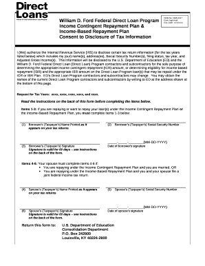 Income Contingent Repayment Plan &