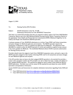 To:Nursing Facility (NF) Providers