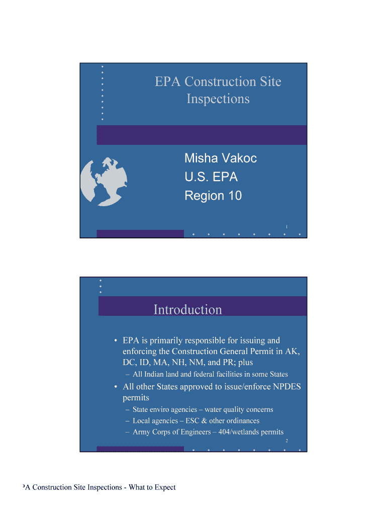 Fillable Online EPA Construction Site Fax Email Print pdfFiller
