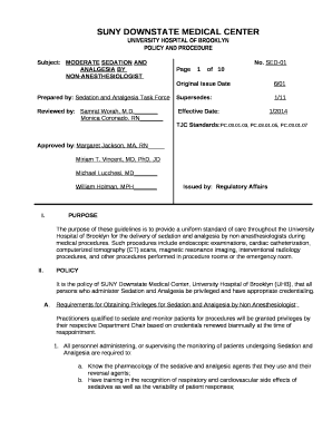 Subject:MODERATE SEDATION AND