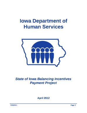 State of Iowa Balancing Incentives Payment Project
