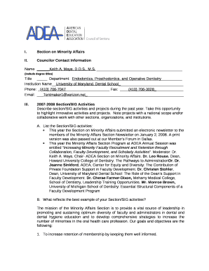 Section on Minority Affairs