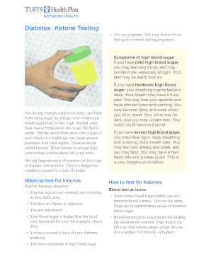 Fillable Online Diabetes: Ketone Testing Fax Email Print - pdfFiller