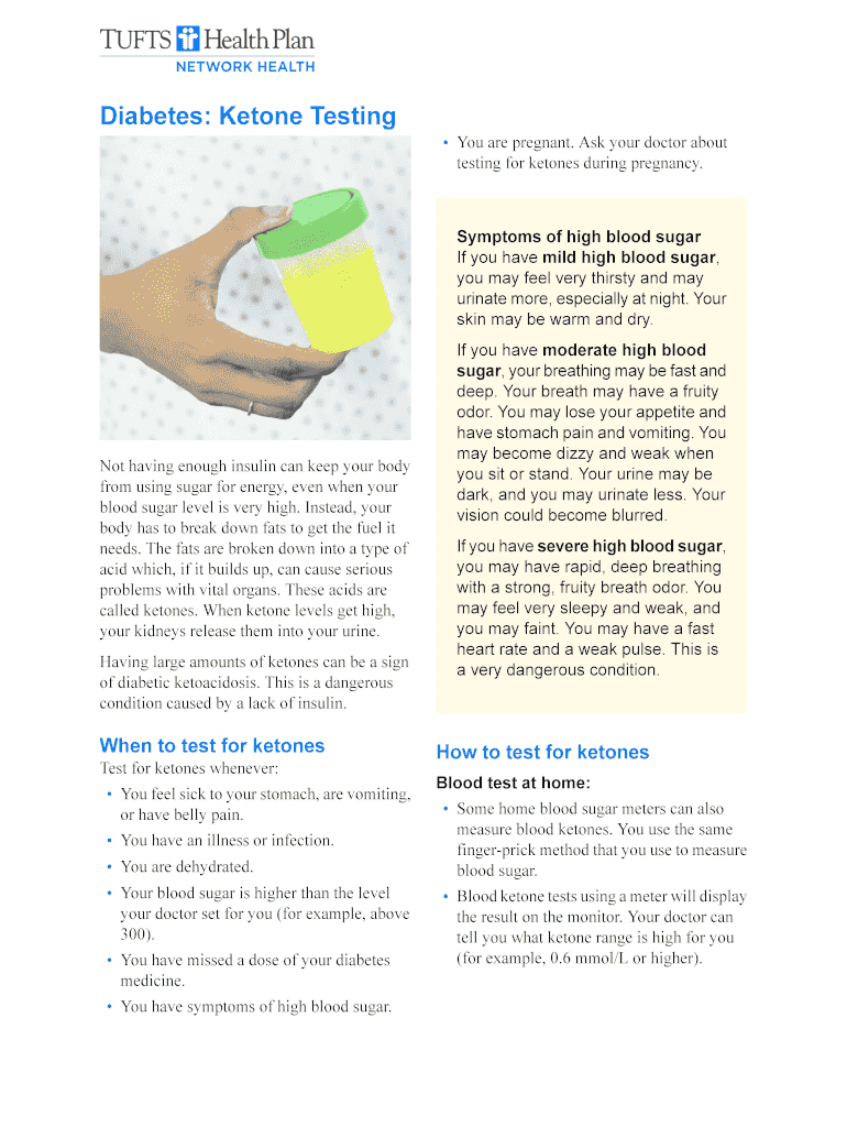 Fillable Online Diabetes: Ketone Testing Fax Email Print - pdfFiller