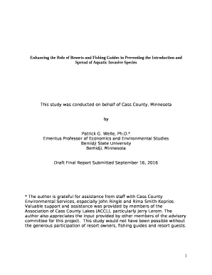 Enhancing the Role of Resorts and Fishing Guides in Preventing the Introduction and Spread of Aquatic Invasive Species