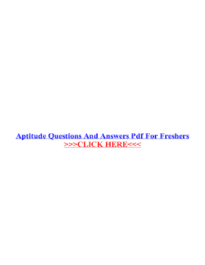 Interview Aptitude Questions And Answers In Pdf
