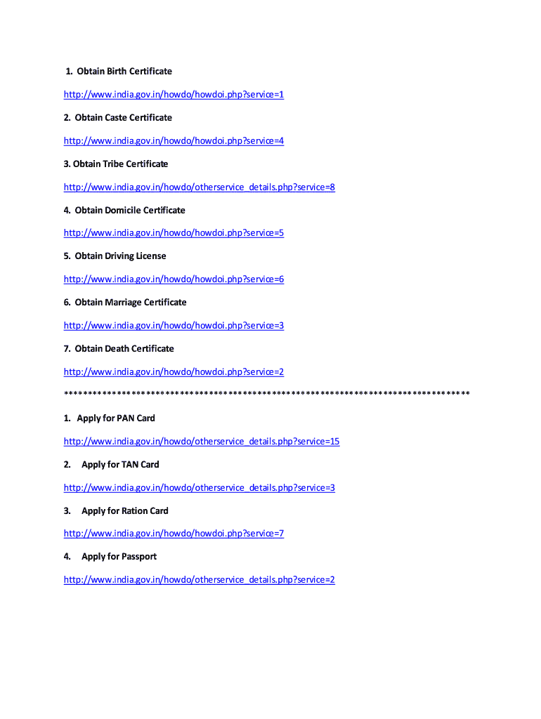 Fillable Online Obtain Birth Certificate Fax Email Print - pdfFiller