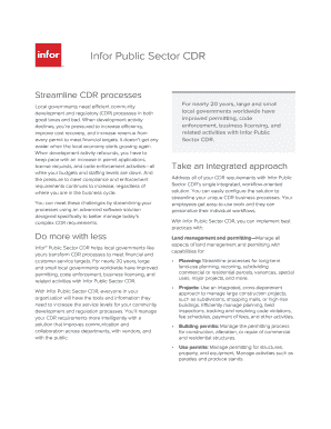 Fillable Online Infor Public Sector CDR Fax Email Print - pdfFiller
