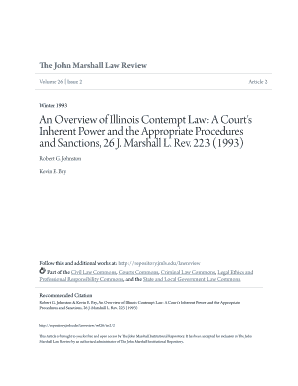 Fillable Online An Overview of Illinois Contempt Law: A Court #39 s Fax Fillable Online An Overview of Illinois Contempt Law: A Court #39 s Fax