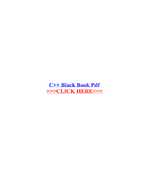 Fillable Online C++ Black Book Pdf Fax Email Print - pdfFiller