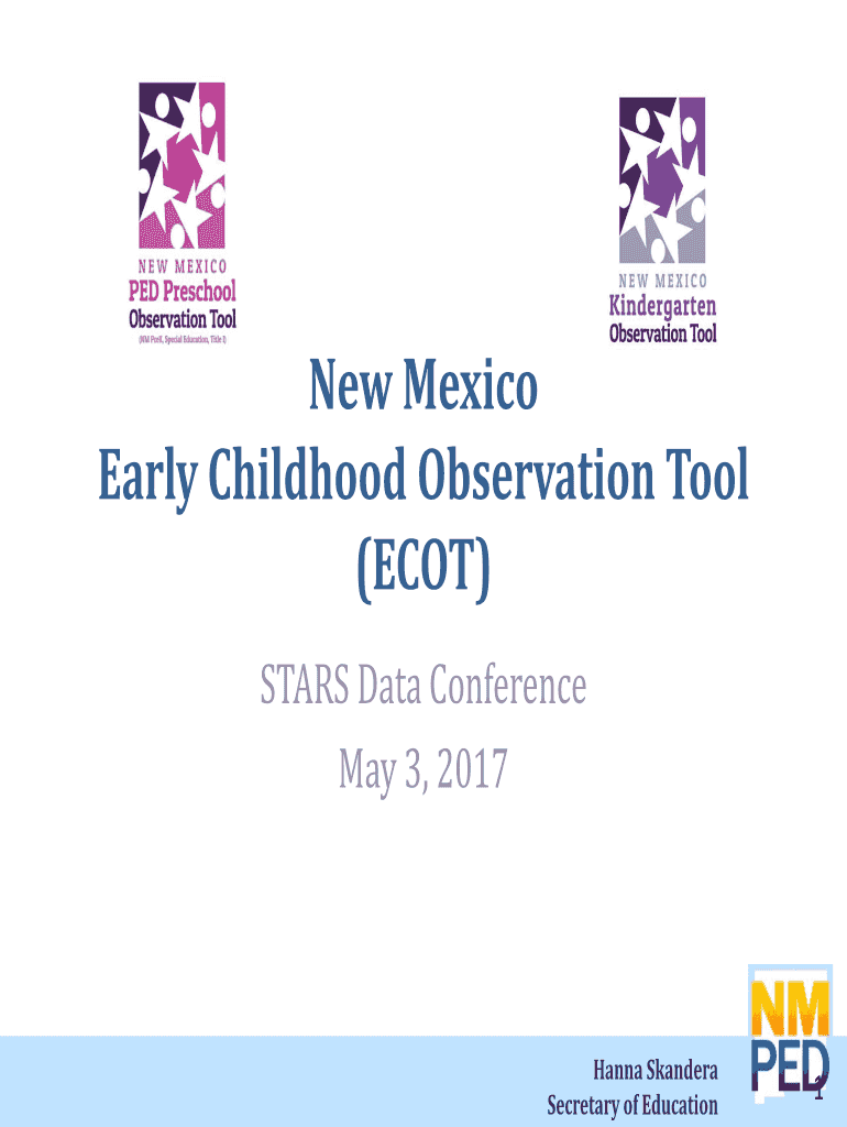 Fillable Online Early Childhood Observation Tool Fax Email Print