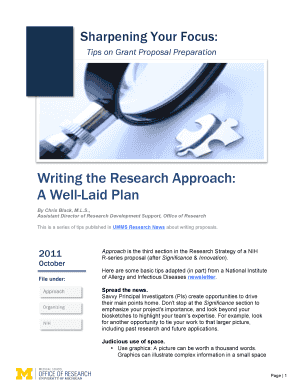 Writing the Research Approach: