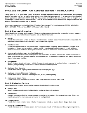PROCESS INFORMATION: Concrete Batchers INSTRUCTIONS