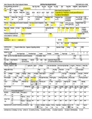 State of Wisconsin, Office of State Employment RelationsCERTIFICATION REQUEST/REPORTOSER-DMRS-34 (rev