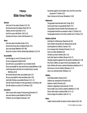 Fillable Online Bible Verse Finder Fax Email Print - pdfFiller