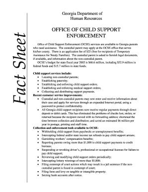 Fillable Online Office of Child Support Enforcement (OCSE) services are ...
