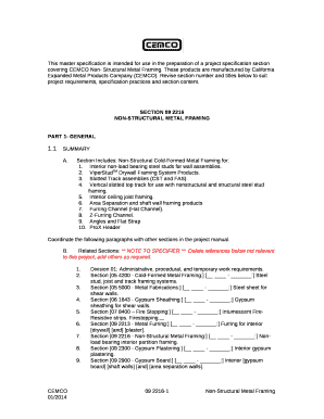 These products are manufactured by California Expanded Metal Products Company (CEMCO)