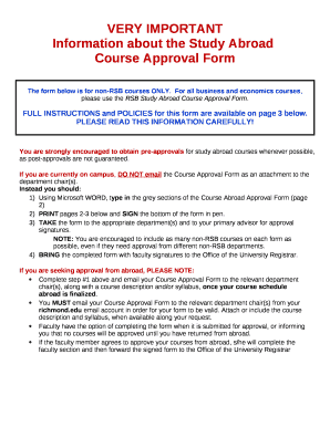 Information about the Study Abroad