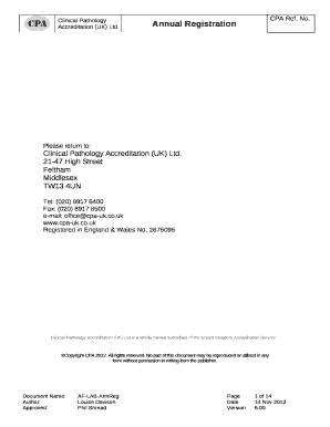 UKAS : Clinical Pathology Accreditation