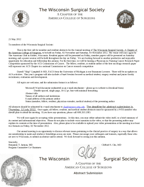 To members of the Wisconsin Surgical Society: