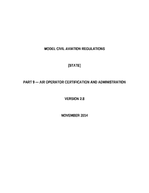 Part 9 Air Operator Certification and Administration