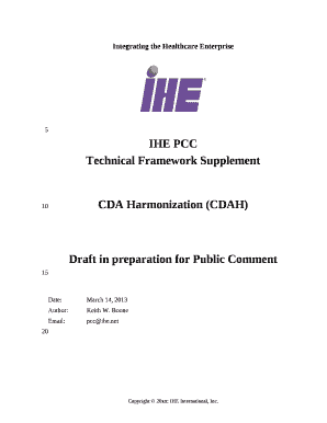 Draft in preparation for Public Comment