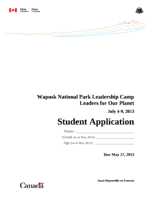 Wapusk National Park Leadership Camp Leaders for Our Planet