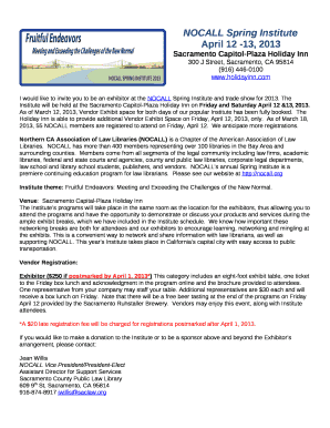 NOCALL Spring Institute